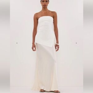 DISSH Luke Bandeau Top & Charli Satin Maxi Skirt